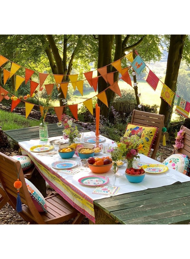 Talking Tables Boho Colourful Floral Paper Napkins | Soft Disposable Serviettes for Summer Dining, BBQ, Picnic, Kids Birthday Everyday Encanto Party, Festival, Decoupage Bulk 50 Pack - Image 2