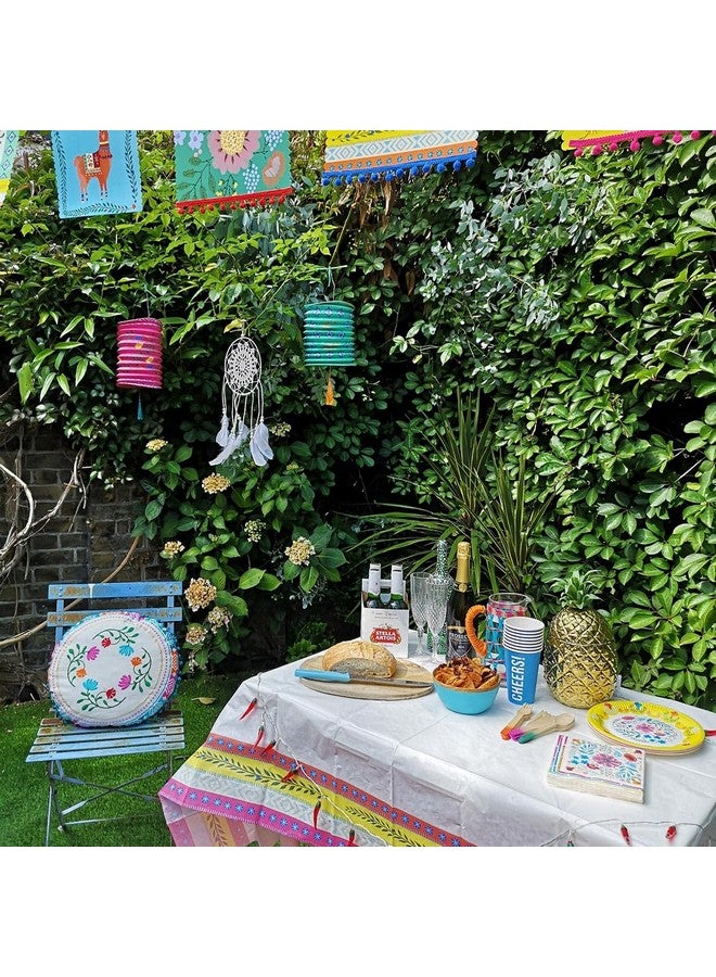 Talking Tables Boho Colourful Floral Paper Napkins | Soft Disposable Serviettes for Summer Dining, BBQ, Picnic, Kids Birthday Everyday Encanto Party, Festival, Decoupage Bulk 50 Pack - Image 4