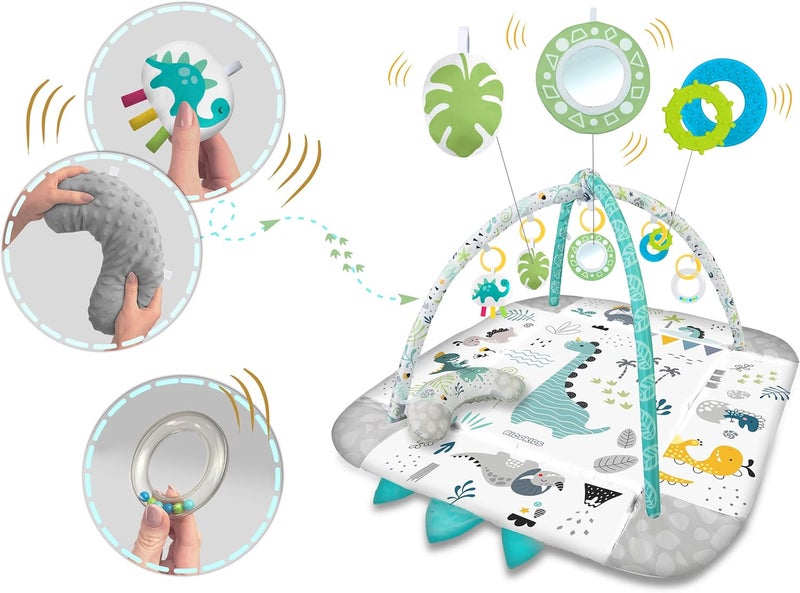 Kidzilla Interactive 3-in-1 Play Mat - The Ultimate Development Oasis for Toddlers - Foldable Baby Play Mat - Baby Play Mat Children - Baby Mat - Image 2