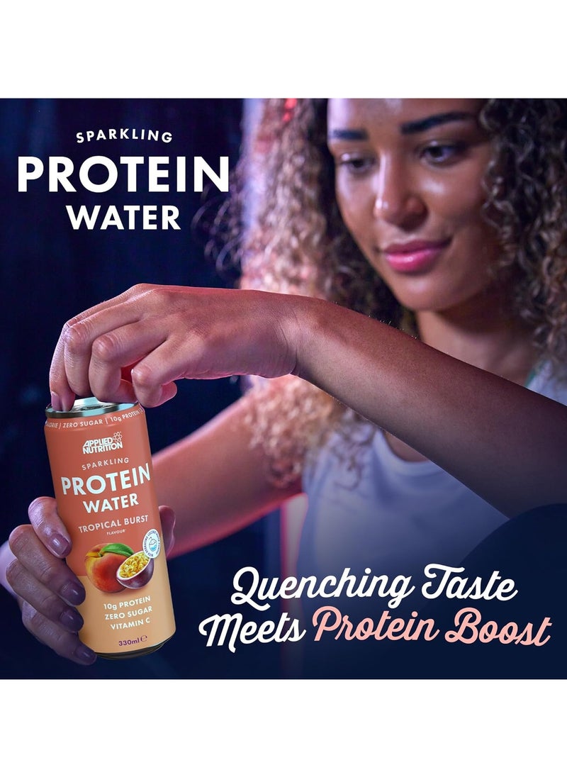 Applied Nutrition Sparkling Protein Water - Tropical Burst - (12 Pack)  - Image 3