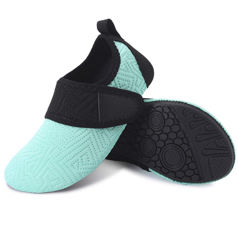 JIASUQI Boys Girls Lightweight Water Shoes for Park River Easy Green US 8-8.5 M Toddler - Image 3