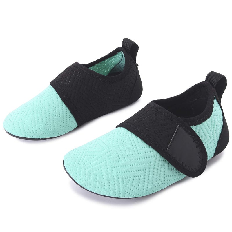 JIASUQI Boys Girls Lightweight Water Shoes for Park River Easy Green US 8-8.5 M Toddler - Image 2