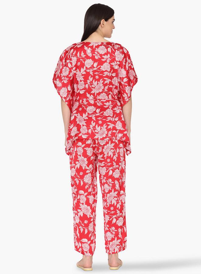 Zivame All-Over Floral Print Pyjama Set - Image 3