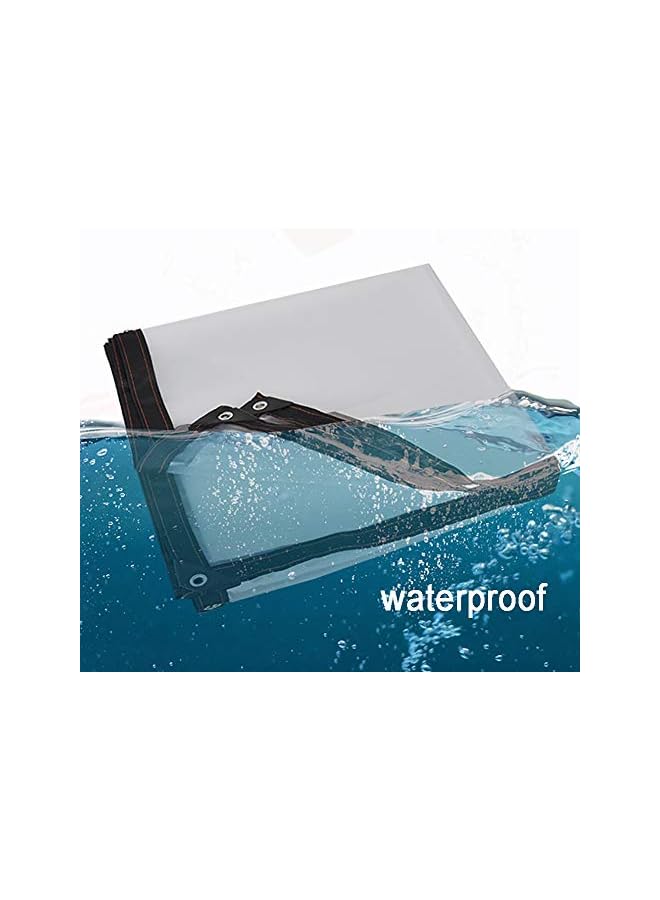 The Bros Clear Tarpaulin Cover, Large PVC Plastic Sheeting Rain Tarp with Eyelets, Waterproof Lightweight Canopy Tent, Pool, Car, Roofs, Furniture Cover, Multiple Sizes (Size : 2mx3m(6ftx10ft))  - Image 3