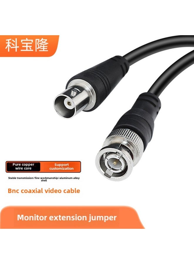 BNC Male To Female Video Cable 3C2V Coaxial Q9 Jumper Video Recorder HD Security Monitoring Bnc Extension Cable-Color:Bnc Male To Female Monitoring Extension Jumper-Line Length:3m