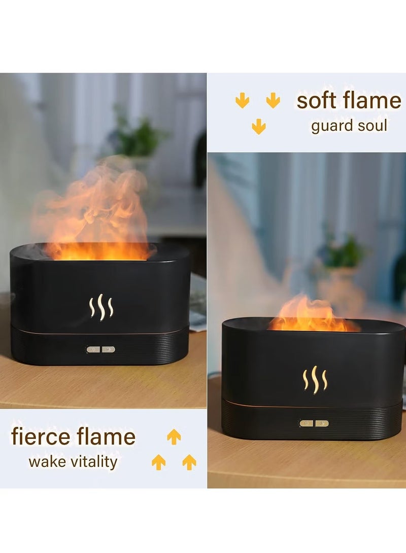 ACLIX Original Flame Air Diffuser,Ultra-Silent Cool Mist Humidifier with Waterless Auto-Off Protection Aroma Diffuser for Home,Office or Yoga - Image 2