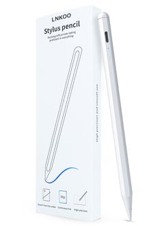 LNKOO Active Digital Stylus Pen Pencil Pro 2nd generation iPad Pen with Fast Charging & Palm Rejection For Apple iPad 2018 and Later White  - Image 2