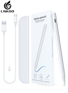 LNKOO Active Digital Stylus Pen Pencil Pro 2nd generation iPad Pen with Fast Charging & Palm Rejection For Apple iPad 2018 and Later White  - Image 1