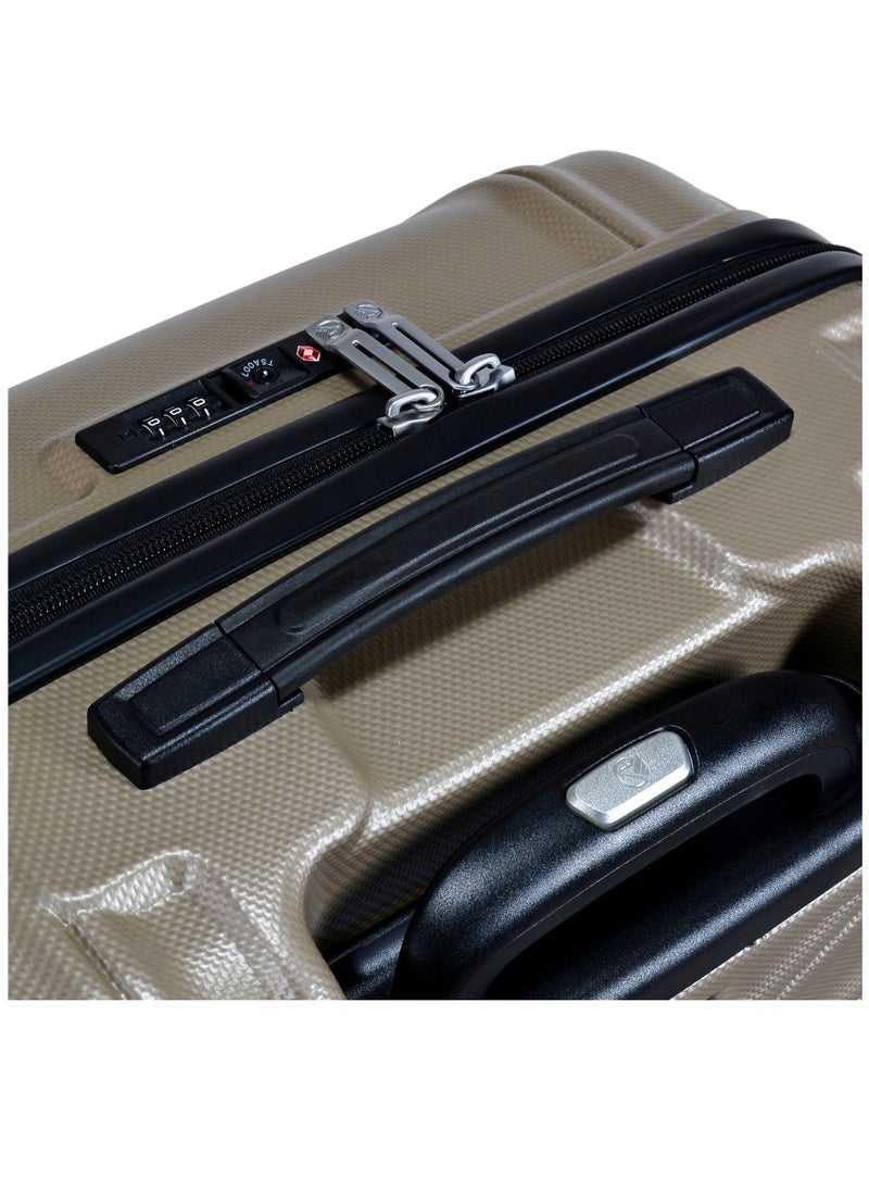 eminent - Hard Case Travel Bag Large Luggage Trolley TPO Lightweight Suitcase 4 Quiet Double Spinner Wheels with TSA Lock KK30 Gold Champagne - Image 1