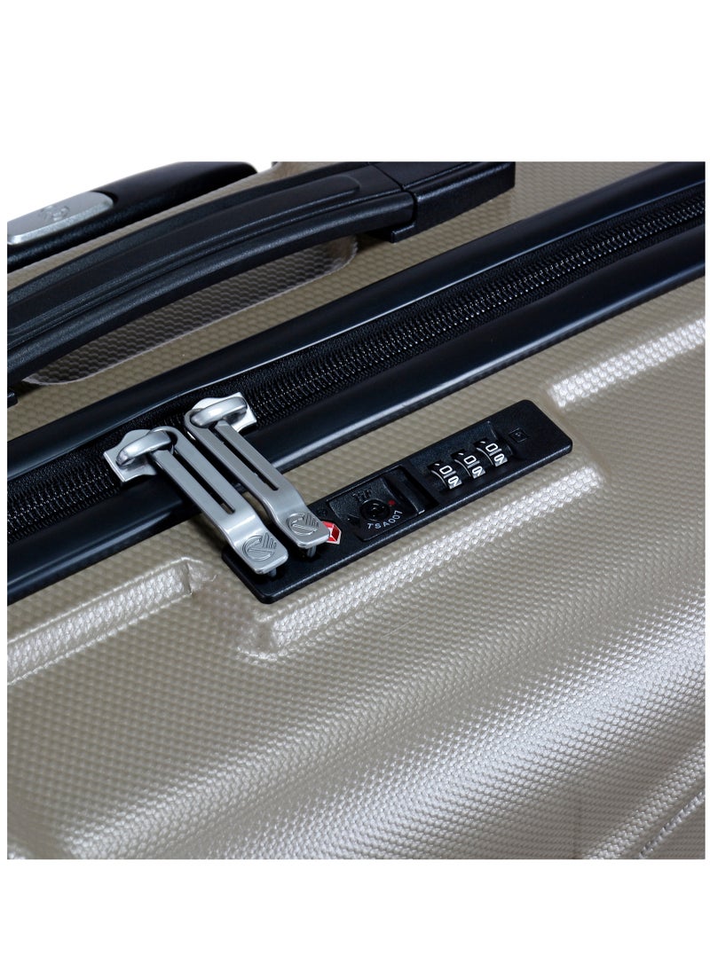 eminent - Hard Case Travel Bag Large Luggage Trolley TPO Lightweight Suitcase 4 Quiet Double Spinner Wheels with TSA Lock KK30 Gold Champagne - Image 1