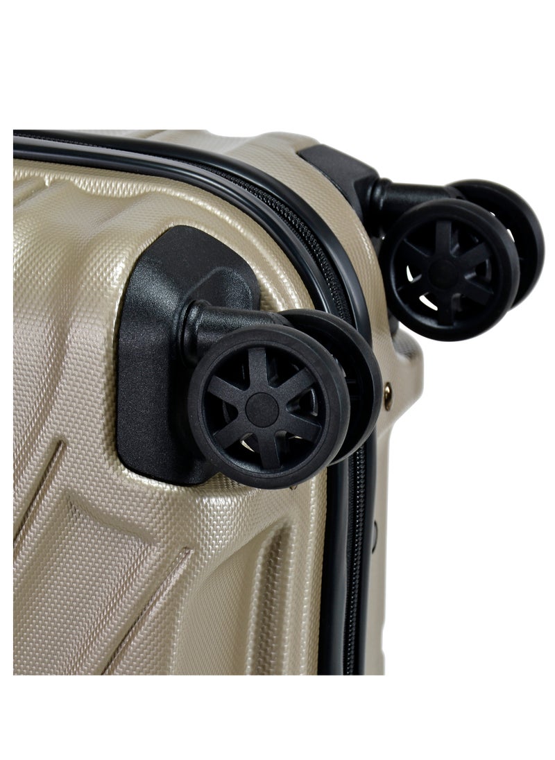 eminent - Hard Case Travel Bag Large Luggage Trolley TPO Lightweight Suitcase 4 Quiet Double Spinner Wheels with TSA Lock KK30 Gold Champagne - Image 1