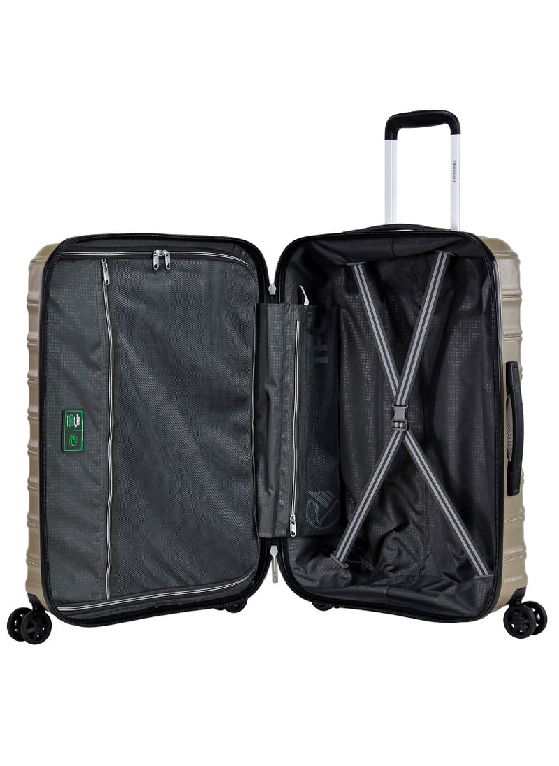 eminent - Hard Case Travel Bag Large Luggage Trolley TPO Lightweight Suitcase 4 Quiet Double Spinner Wheels with TSA Lock KK30 Gold Champagne - Image 1
