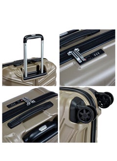 eminent Hard Case Travel Bag Large Luggage Trolley TPO Lightweight Suitcase 4 Quiet Double Spinner Wheels with TSA Lock KK30 Gold Champagne  - Image 4