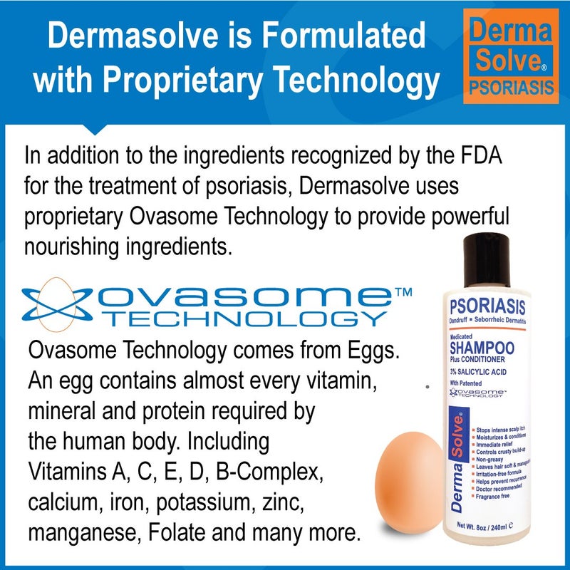 Dermasolve Psoriasis Shampoo and Leave-In Styling Spray Conditioner (Combo Pack) | Detangler for Sensitive Skin, Soothing Anti Dandruff, De-Flake, Dry Scalp Treatment for Seborrheic Dermatitis & Damaged Hair - Image 5