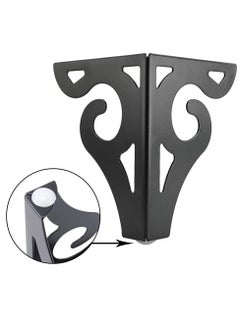 NIBEMINENT Furniture Legs, 10cm Heavy Duty Metal Table Legs with Screws, Perfect for Coffee Table, Dining Cabinet and Sofa (Retro Design, Black)  - Image 4