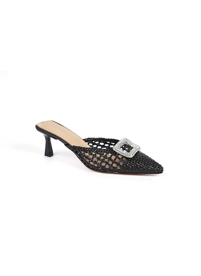 كيوبل Womens embelished heeled mules