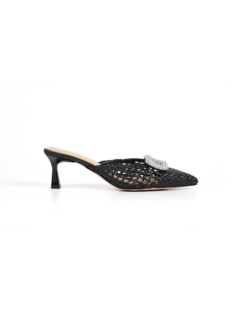 كيوبل Womens embelished heeled mules