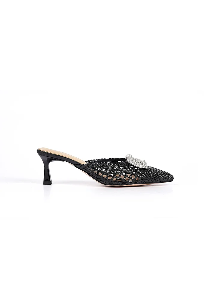 كابلي شباشب نسائية بكعب مزخرف