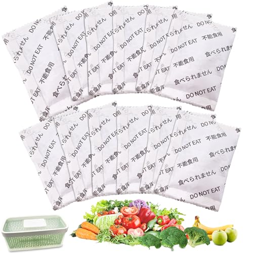 ShuRex 12 Pack Produce Saver Refills Kit for OXO GreenSaver Produce Keepers and Crisper Inserts, Keep Fruits Veg Fresh, Also Compatible with Bluapple Produce Freshness Saver Balls and other Produce Savers - Image 1