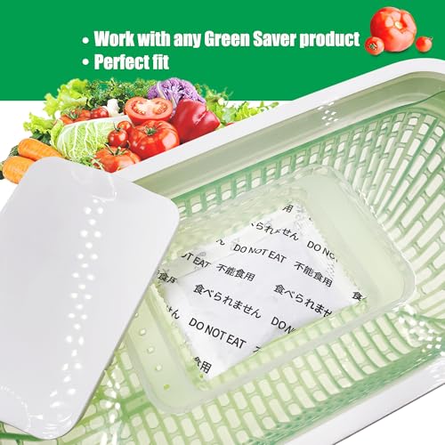 ShuRex 12 Pack Produce Saver Refills Kit for OXO GreenSaver Produce Keepers and Crisper Inserts, Keep Fruits Veg Fresh, Also Compatible with Bluapple Produce Freshness Saver Balls and other Produce Savers - Image 4