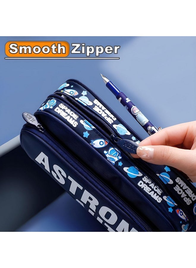 Happy Kids Happy Kids Large Capacity Pencil Pouch (Astronaut) (Black)  - Image 4