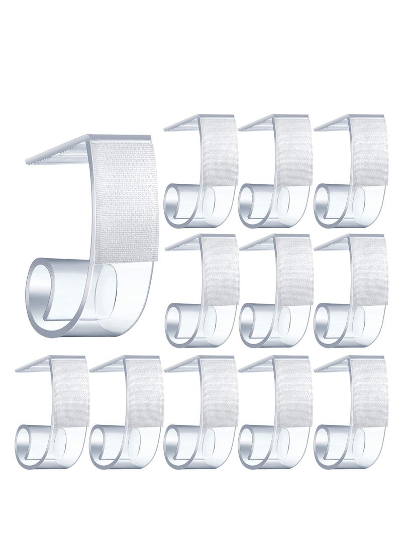 SYOSI Tablecloth Clips, 25 Pieces Table Skirting Clips, SMC Model Plastic Tablecloth Clips for Table 1.5-2 Inch with Hook and Loop, Table Clips for Tablecloths Meeting Indoor Outdoor Events Restaurant - Image 1