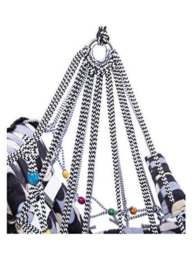 Oonies Ganesh Tex Fab Multi Color Hanging Home Swing/Jula/Hichko/julo/Ghodiyu for Baby (Multicolor) - Image 4
