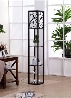 keke Nordic Modern Bedroom linen cover Standing Floor vertical lamp With 9W bulb and USB  - Image 2