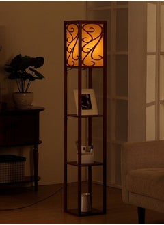 keke Nordic Modern Bedroom linen cover Standing Floor vertical lamp With 9W bulb and USB  - Image 4