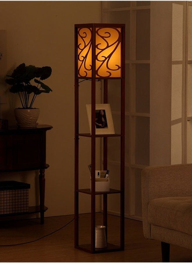 keke Nordic Modern Bedroom linen cover Standing Floor vertical lamp With 9W bulb and USB  - Image 4