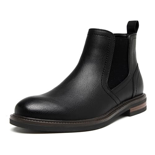 DECARSDZ Mens Comfortable Fashion Black Chelsea Boots Slip On Ankle Dress Oxford Chukka Boot for Men - Image 1