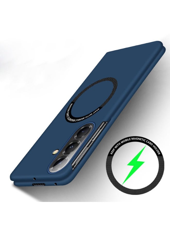 عام غطاء سامسونج جالكسي Z فولد 7 المغناطيسي بدون إطار متوافق مع ماج سيف بتصميم معدني عاري وغطاء رفيع مقاوم للصدمات - Image 1