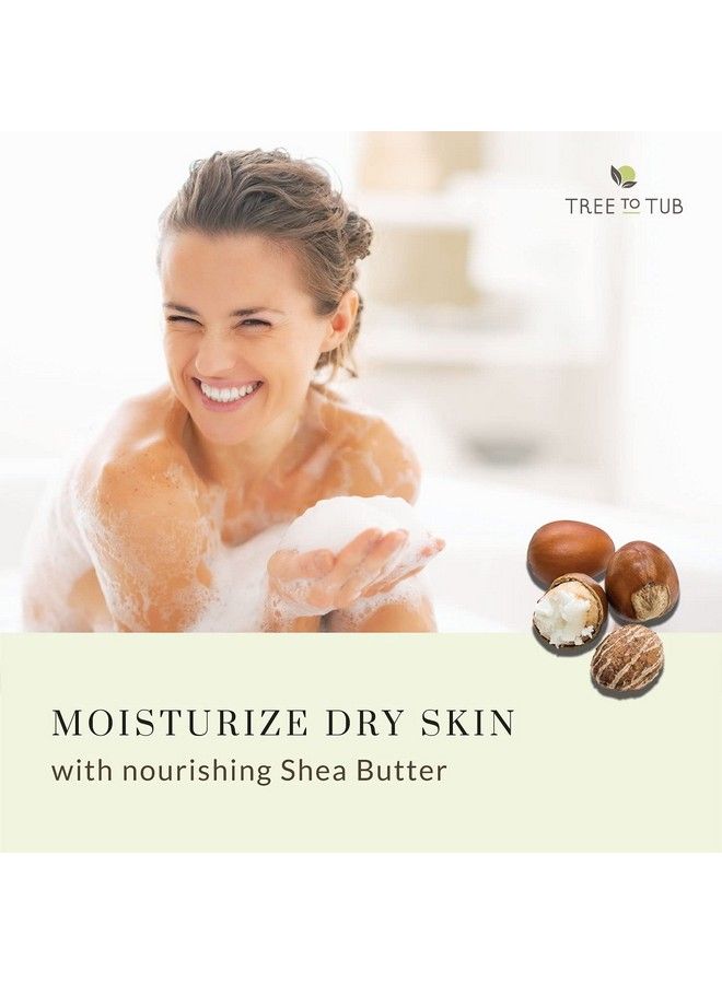 Tree to Tub غسول جسم لافندر للبشرة الحساسة والبشرة الجافة متوازن الحموضة مرطب غسول جسم مرطب خالي من الكبريتات صابون نباتي للنساء والرجال مع زبدة الشيا العضوية وألوة فيرا طبيعية   - Image 5