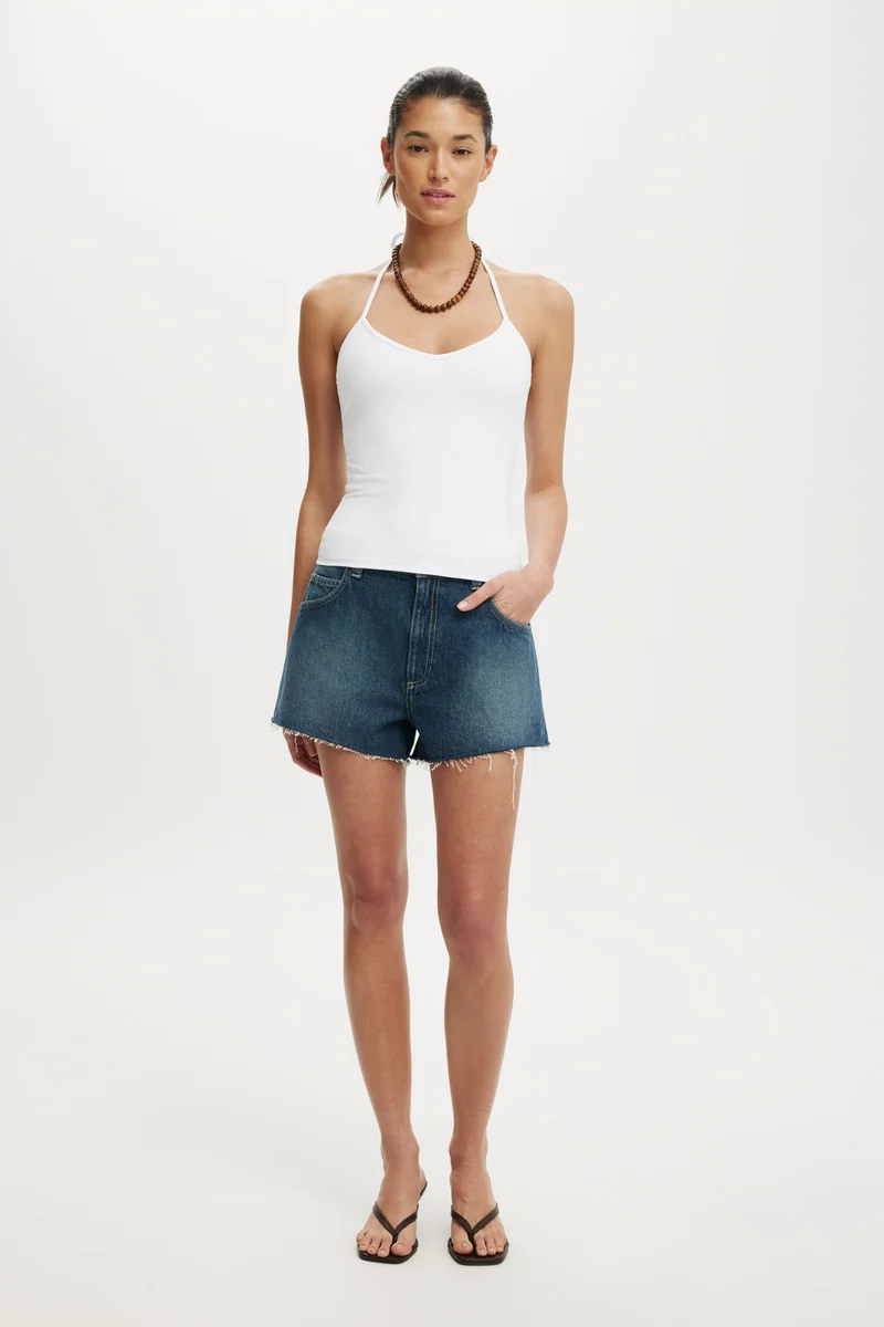 Cotton On Hold Me Tie Halter Top