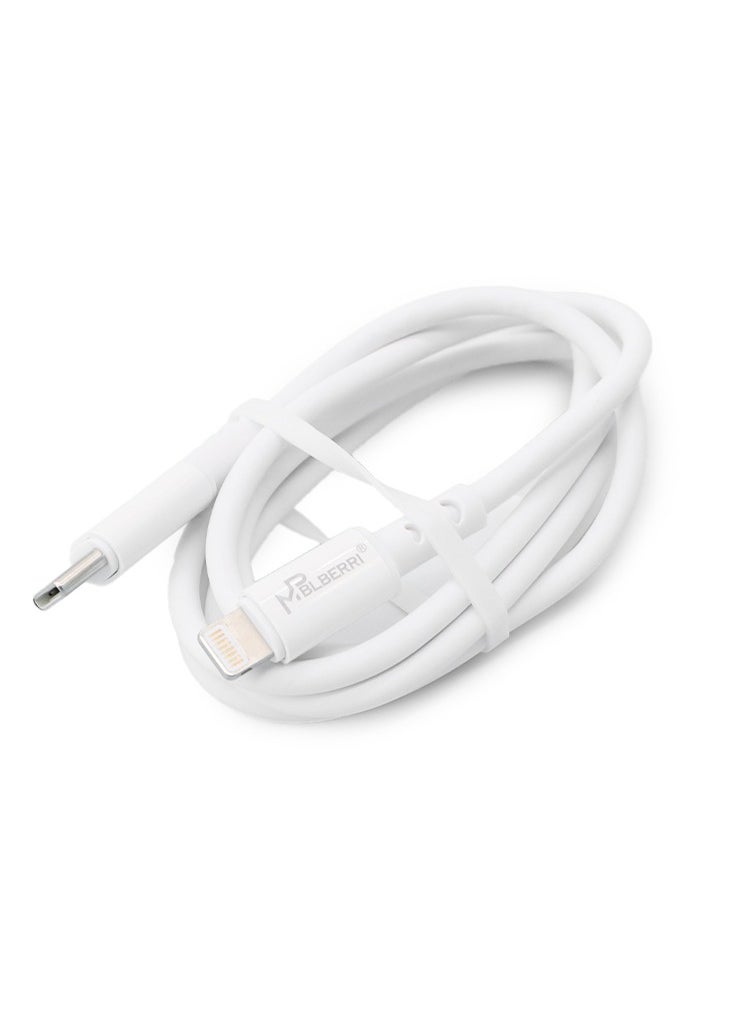 mpBLBERRI 33 Watt USB-A and USB-C PD Fast Charger With Type C to Lightning Cable mpBLBERRI BLB-T108  - Image 3