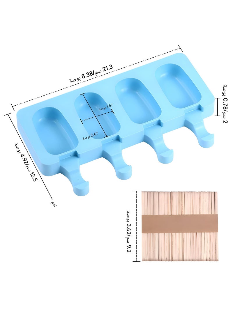 Generic - Comfortable Handle Molds - Ideal For Making A Variety Of Frozen Treats, Including Ice Cream, Chocolates, And Fruit Snacks, Ensuring Fun For All Ages. - Image 1