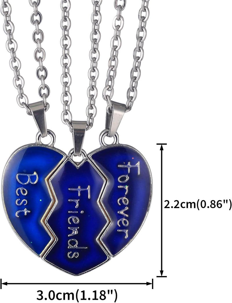 FM FM42 Temperature Sensing Color Changing Pendant Necklace with 19.29" Stainless Steel Rolo Chain - Image 2