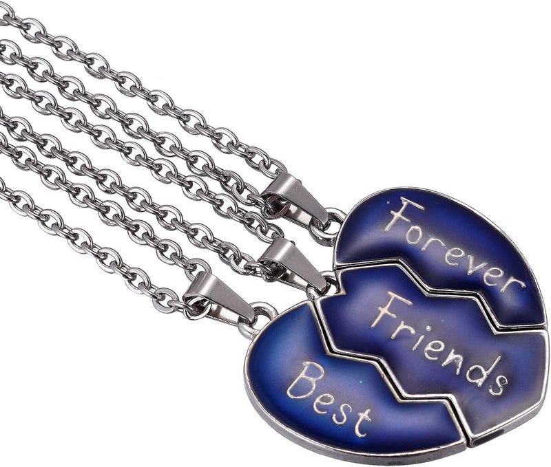 FM FM42 Temperature Sensing Color Changing Pendant Necklace with 19.29" Stainless Steel Rolo Chain - Image 4