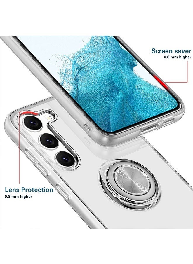 Raxoom Case for Samsung Galaxy S23 Plus,Shock-Resistant Flexible TPU Silicone Phone Cover with Magnetic Ring Kickstand (Samsung Galaxy S23 Plus) - Image 3