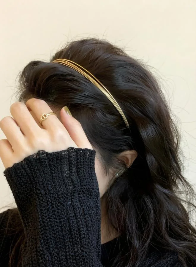 Take Two Gold Tone Multi-Strand Hairband