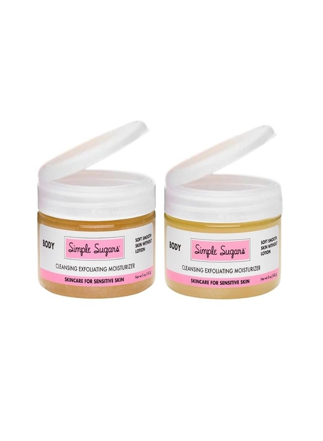 Simple Sugars Dry Hands Rescue Bundle with Emu Oil - Cleaning Exfoliating Moisturizer for Hands. Formulated for Extremely Dry Hands, Cracked Skin, Sensitive Skin, Eczema, Psoriasis - Image 1