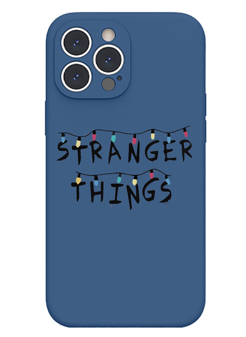 Theodor - Protective Slim Fit Case Liquid Silicone Cover with Full Body Protection Anti-Scratch Shockproof Case For iPhone 15 Pro Max Blue  - Summer vibes only copy - Image 1