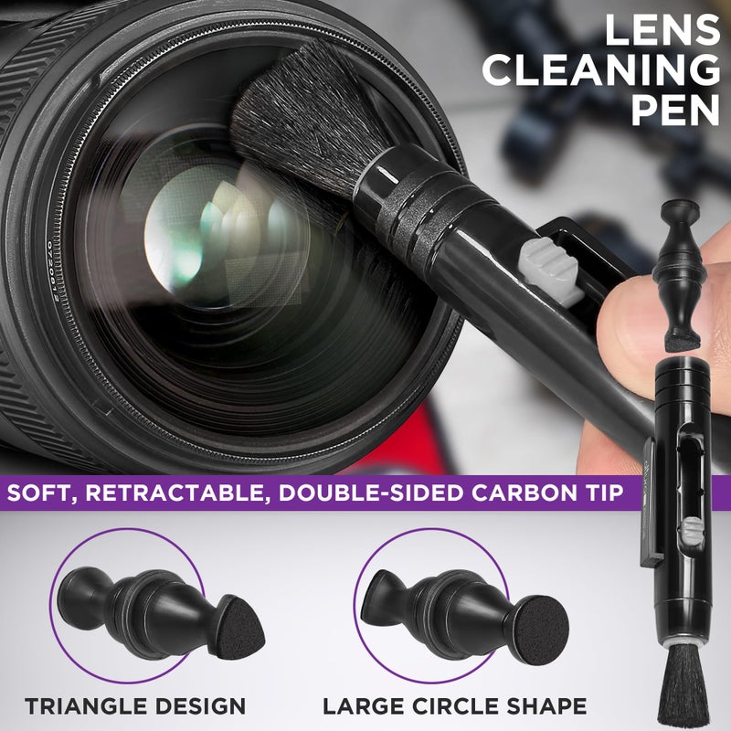Altura Photo Camera Cleaning Kit - Camera Accessories Electronics Bundle - Lens Cleaner Spray, Brush, Pen, Cloths, Wipes, Air Blower - DSLR Photography Accessories Lens Cleaning Kit Photographer Gifts - Image 4