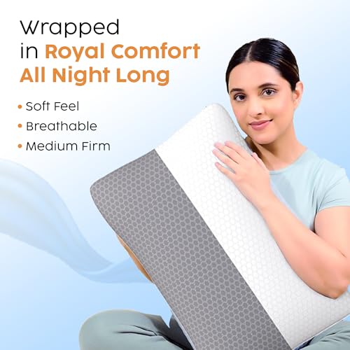 CareFoam Height Adjustable Microfiber Sleeping Pillows – Set of 6 | 16" x 24"| Soft, Supportive & Washable | Ideal for Back, Side & Stomach Sleepers | White & Grey Cover - Image 3