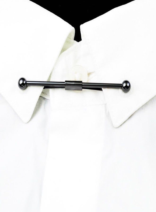 BFLCTTBD 3 Pieces Collar Bar Necktie Tie Clips Collar Bar Mens Shirt Collar Bar Pin Clips Clasp Collar Stay Tie Clip Necktie Bar Pinch Clips Mens Shirt Collar Clip - Image 5