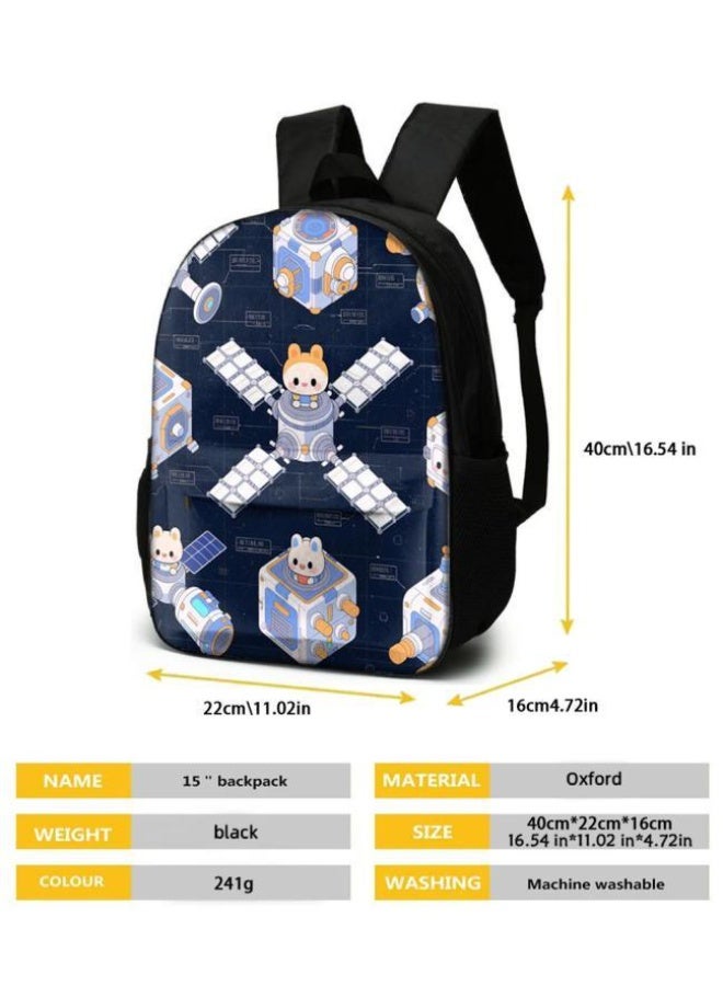 Cute cartoon print three-piece set! Backpack + handbag + pen bag combination | Multi-scene for student and children's outing - 1449