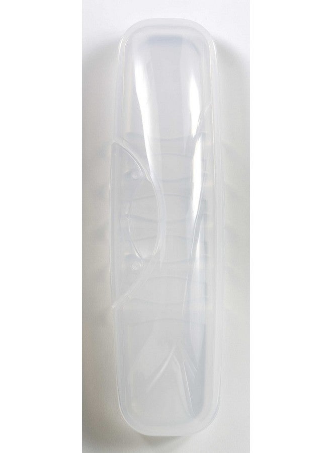 RADIUS Toothbrush Big Brush with Replaceable Brush Head BPA Free ADA Accepted - Right Hand - Marble Brush with Clear Case - Image 2