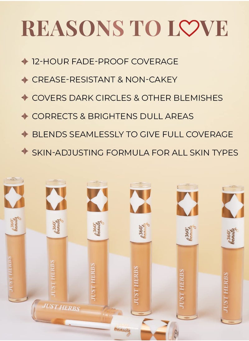 Just Herbs Just Herbs Concealer for Face Makeup Full Coverage 6ml  - Image 5