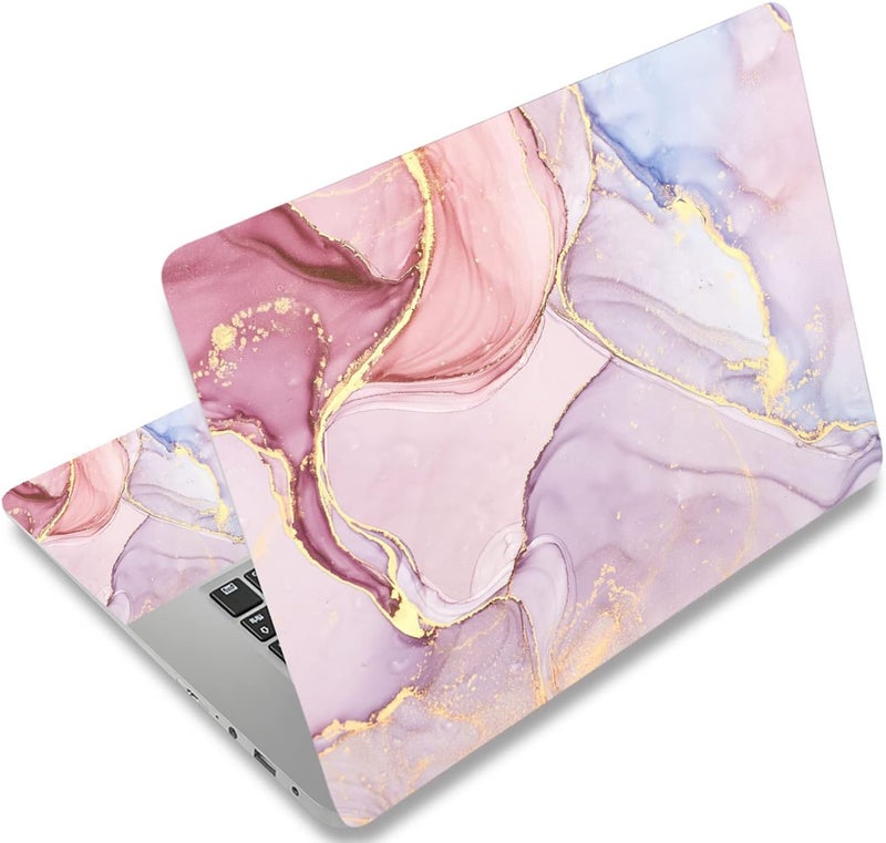 AORTDES 12.1 13 13.3 14 15.4 15.6 Inches Laptop Skin Sticker Decal Universal Netbook Skin Sticker Reusable Notebook Art Decal Protector Cover Decal (Colorful Marble) - Image 1