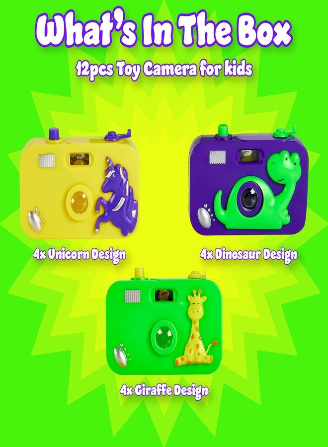 Playbees كاميرا بلايبيز للأطفال - عبوة من 12 قطعة - هدية مثالية لحفلات الأطفال، كاميرا لعبة رائعة للعب التخيلي مع صور في عدسة الكاميرا، هدية رائعة لحفلات أعياد الميلاد، فكرة رائعة للأولاد والبنات - Image 3
